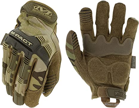 Mechanix Wear: M-Pact MultiCam Tactical Work Gloves - Touch Capable, Impact Protection, Absorbs Vibration Camouflage
