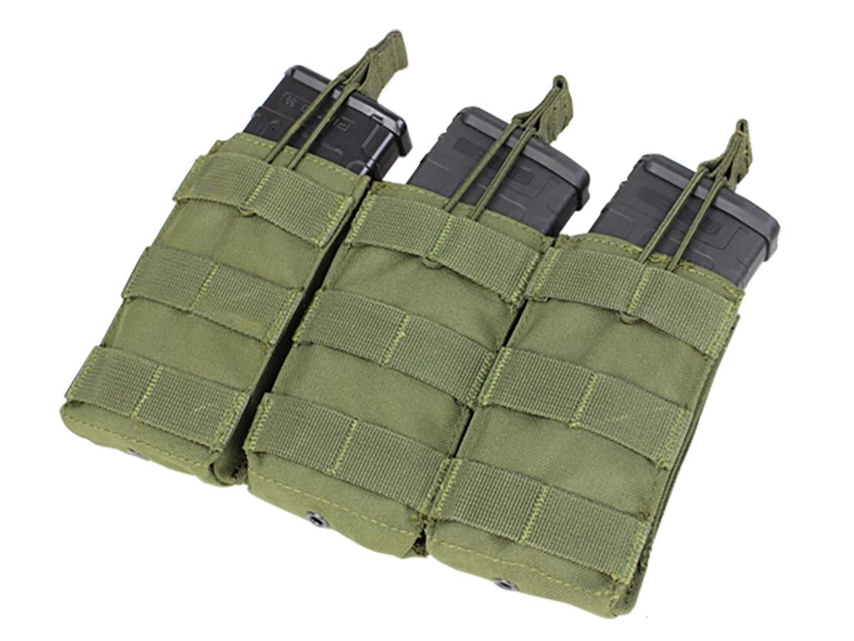 Condor MOLLE Pouches - Tactical Open Top Triple AR / M4 / M16 Mag Pouch