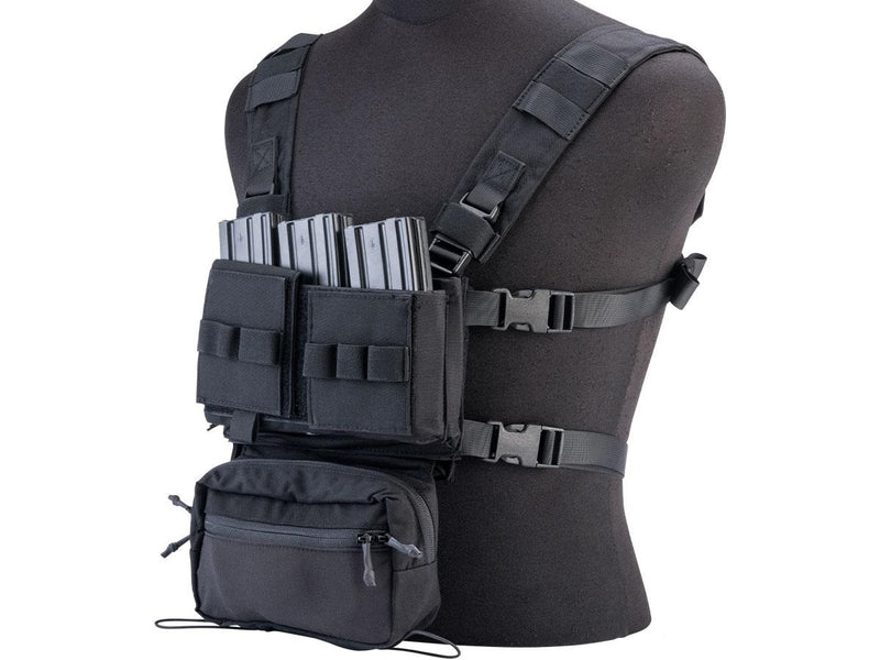 EMERSONGEAR COMBAT TACTICAL VEST WITH CHEST RIG WOLF GRAY